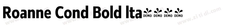 Roanne Cond Bold lta字体转换